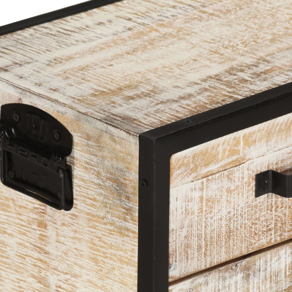 Meuble TV 110x30x41 cm Bois d'acacia massif - XIOS