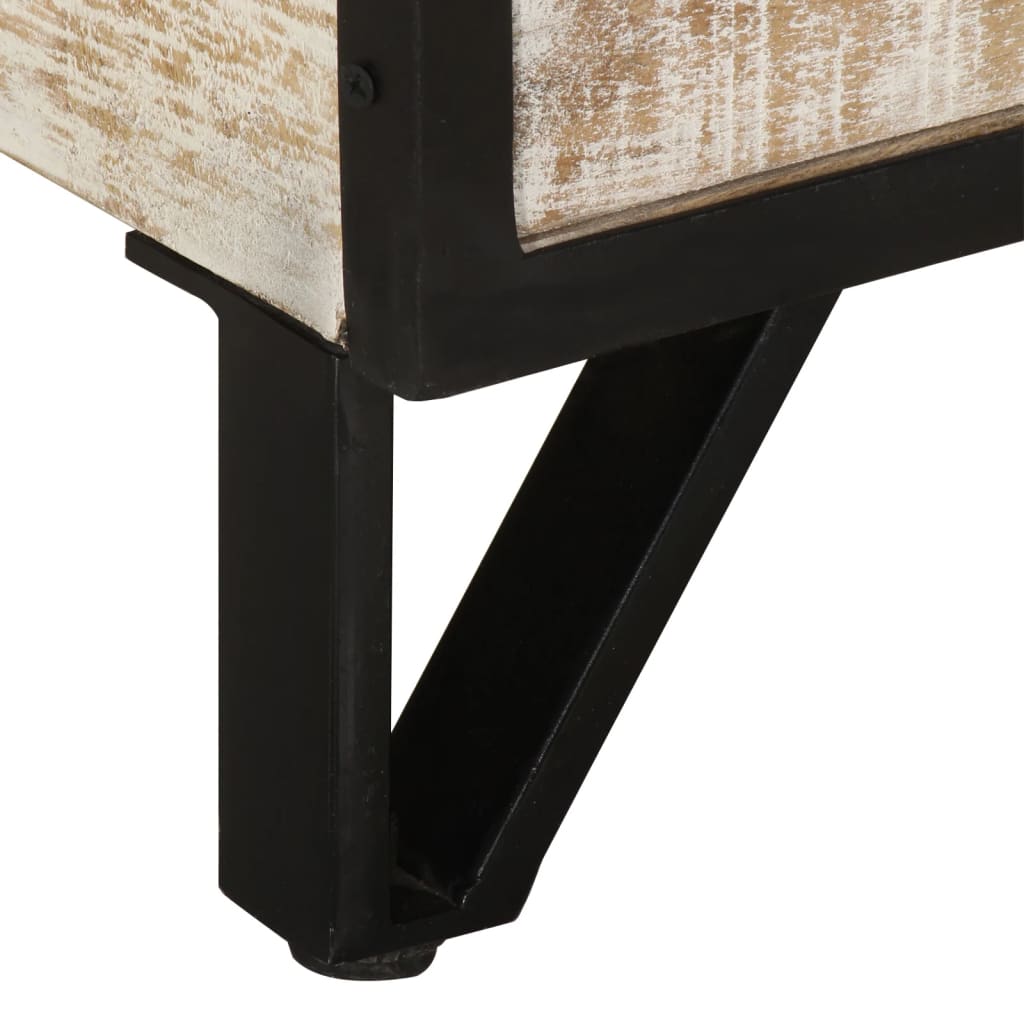 Meuble TV 110x30x41 cm Bois d'acacia massif - XIOS