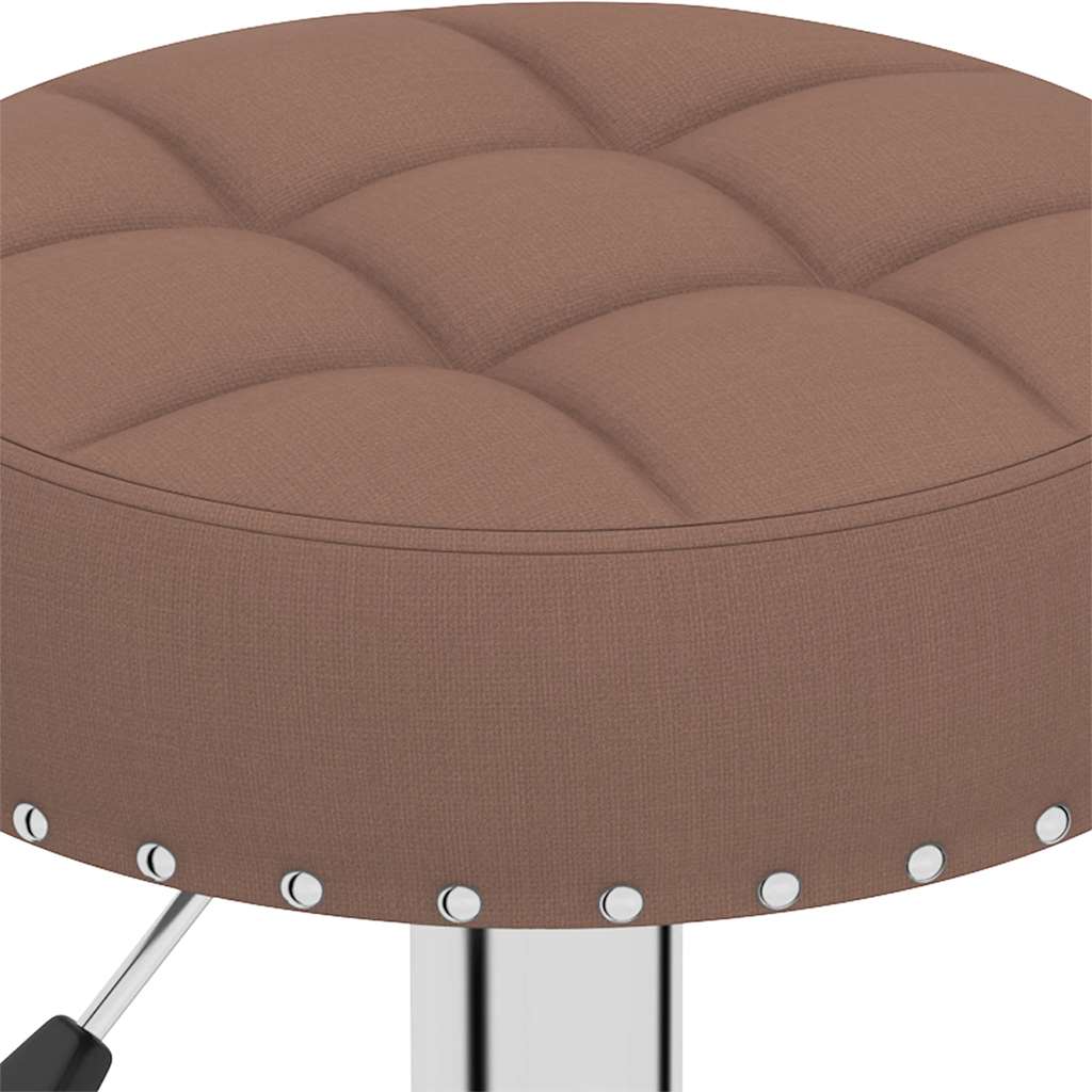 Tabourets de bar lot de 2 marron tissu - XIOS