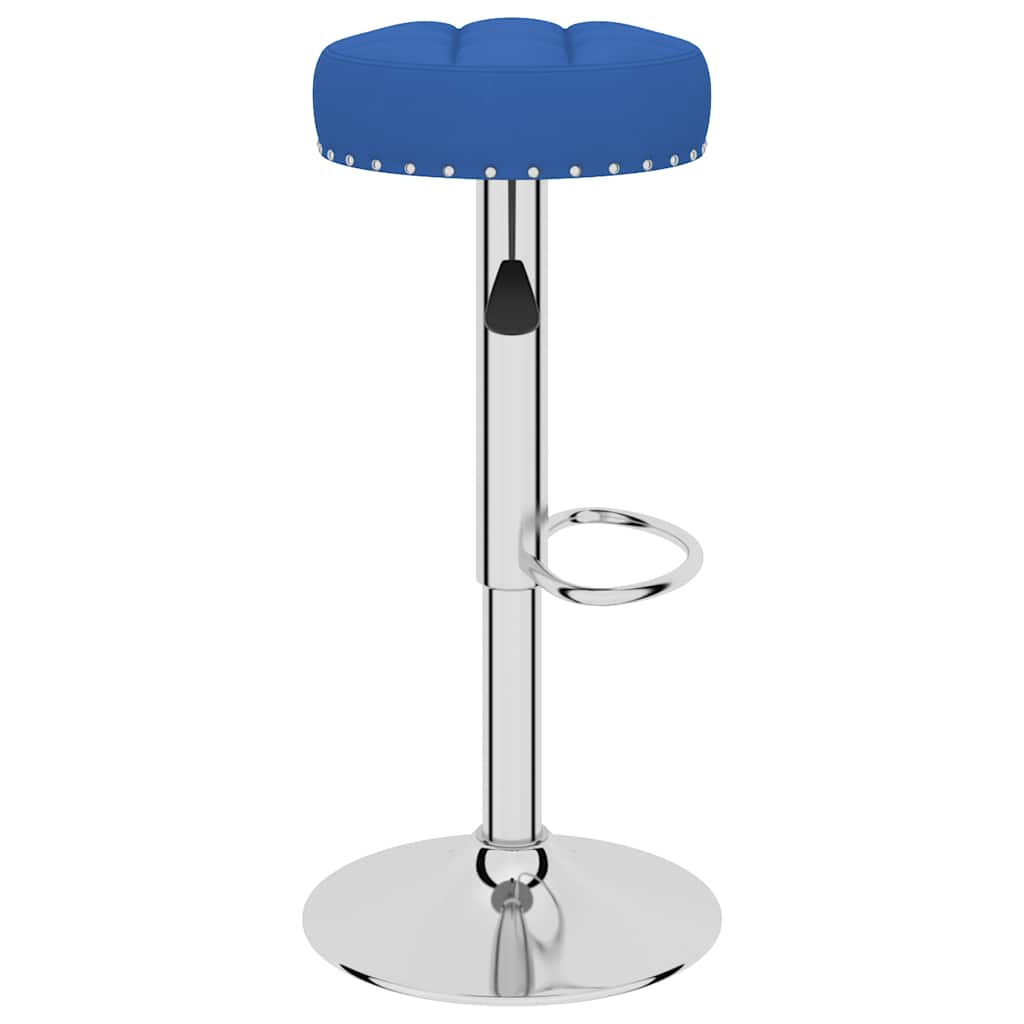 Tabourets de bar lot de 2 bleu tissu - XIOS