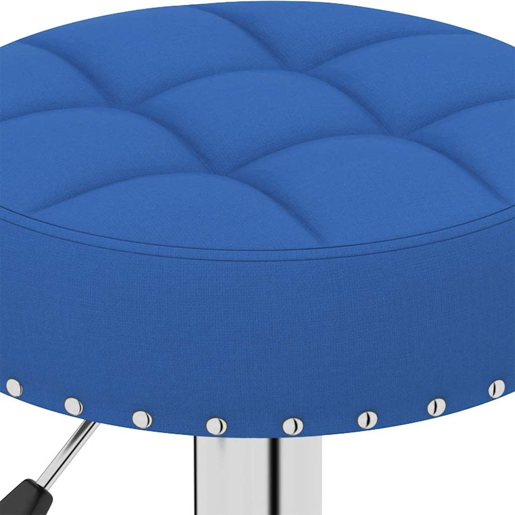 Tabourets de bar lot de 2 bleu tissu - XIOS