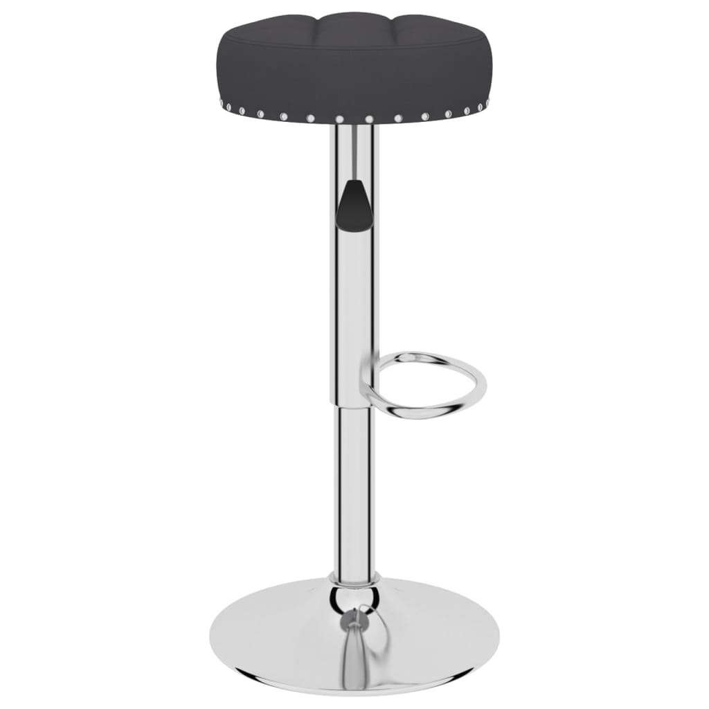Tabourets de bar lot de 2 noir tissu - XIOS