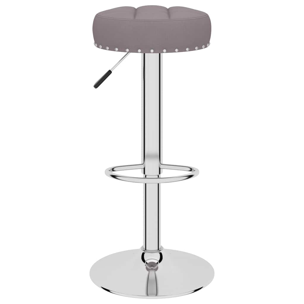 Tabourets de bar lot de 2 taupe tissu - XIOS