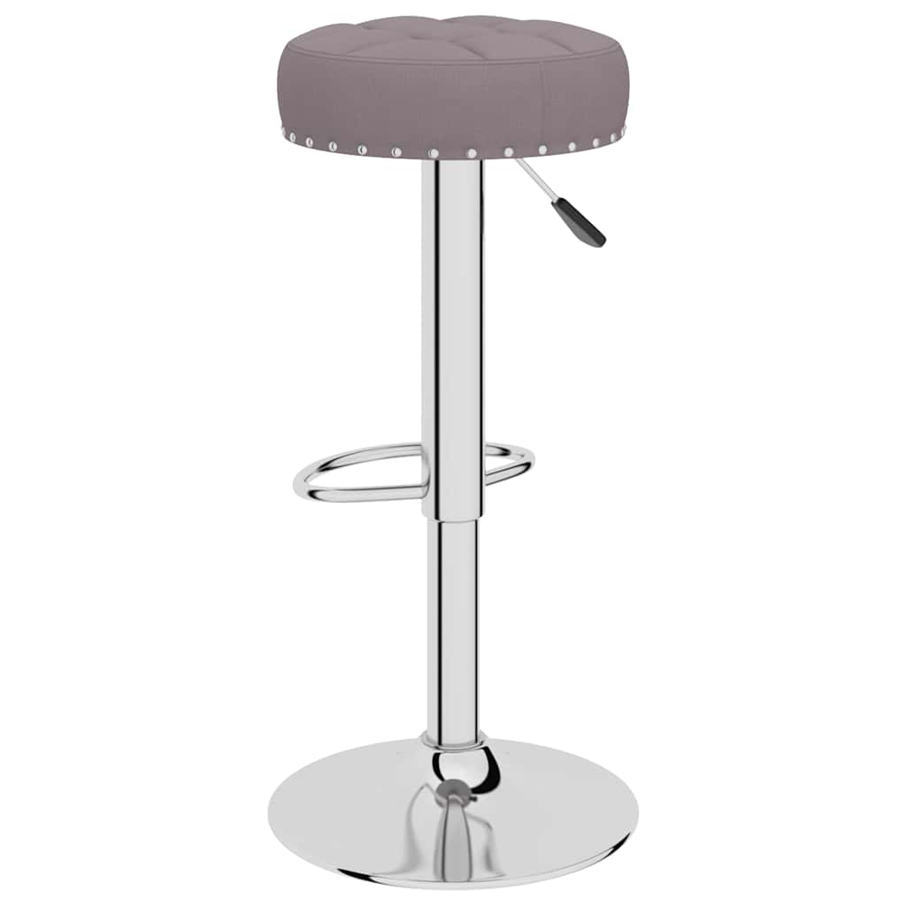 Tabourets de bar lot de 2 taupe tissu - XIOS