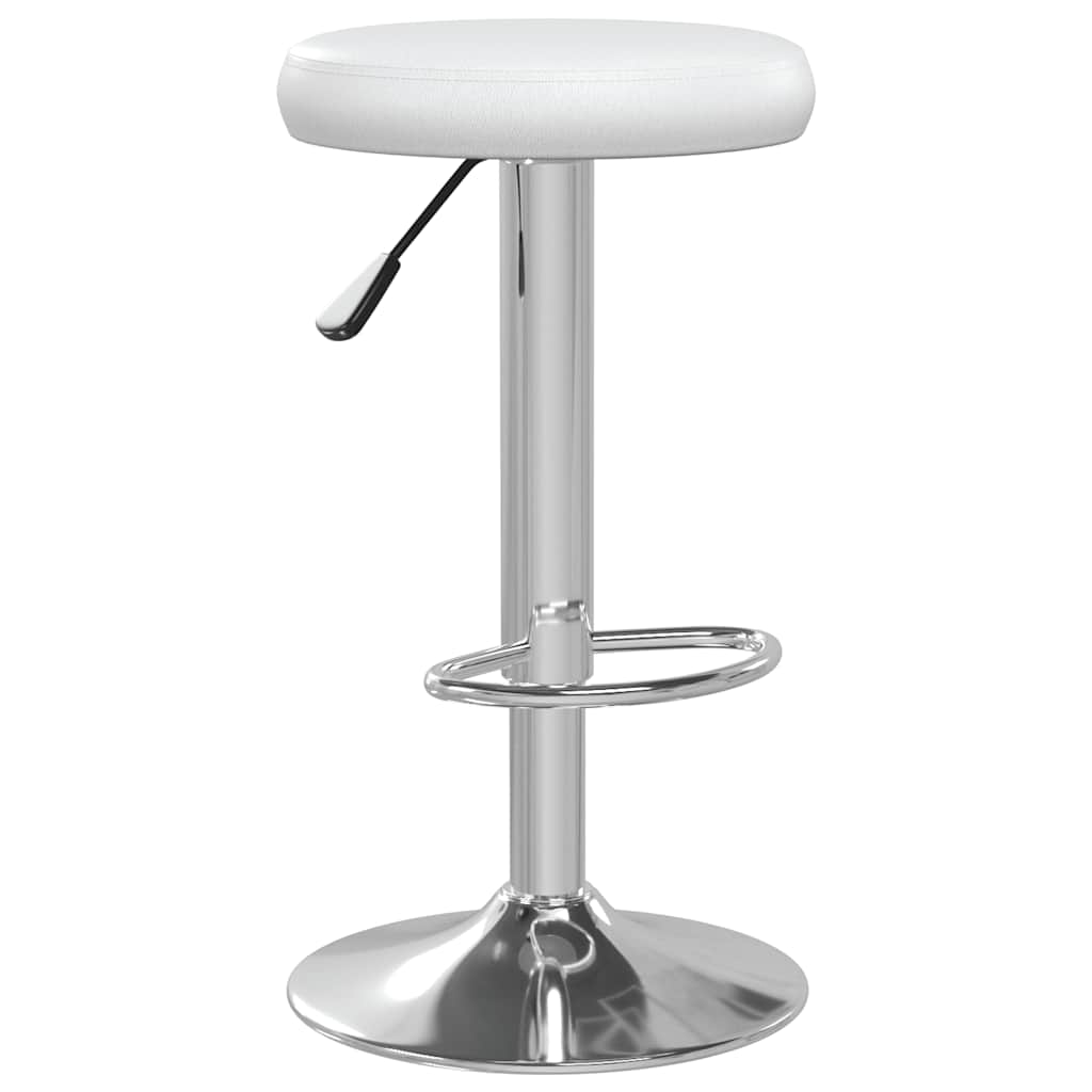 Tabourets de bar lot de 2 Blanc Similicuir - XIOS