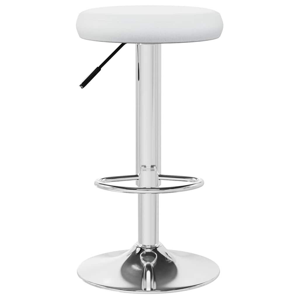 Tabourets de bar lot de 2 Blanc Similicuir - XIOS