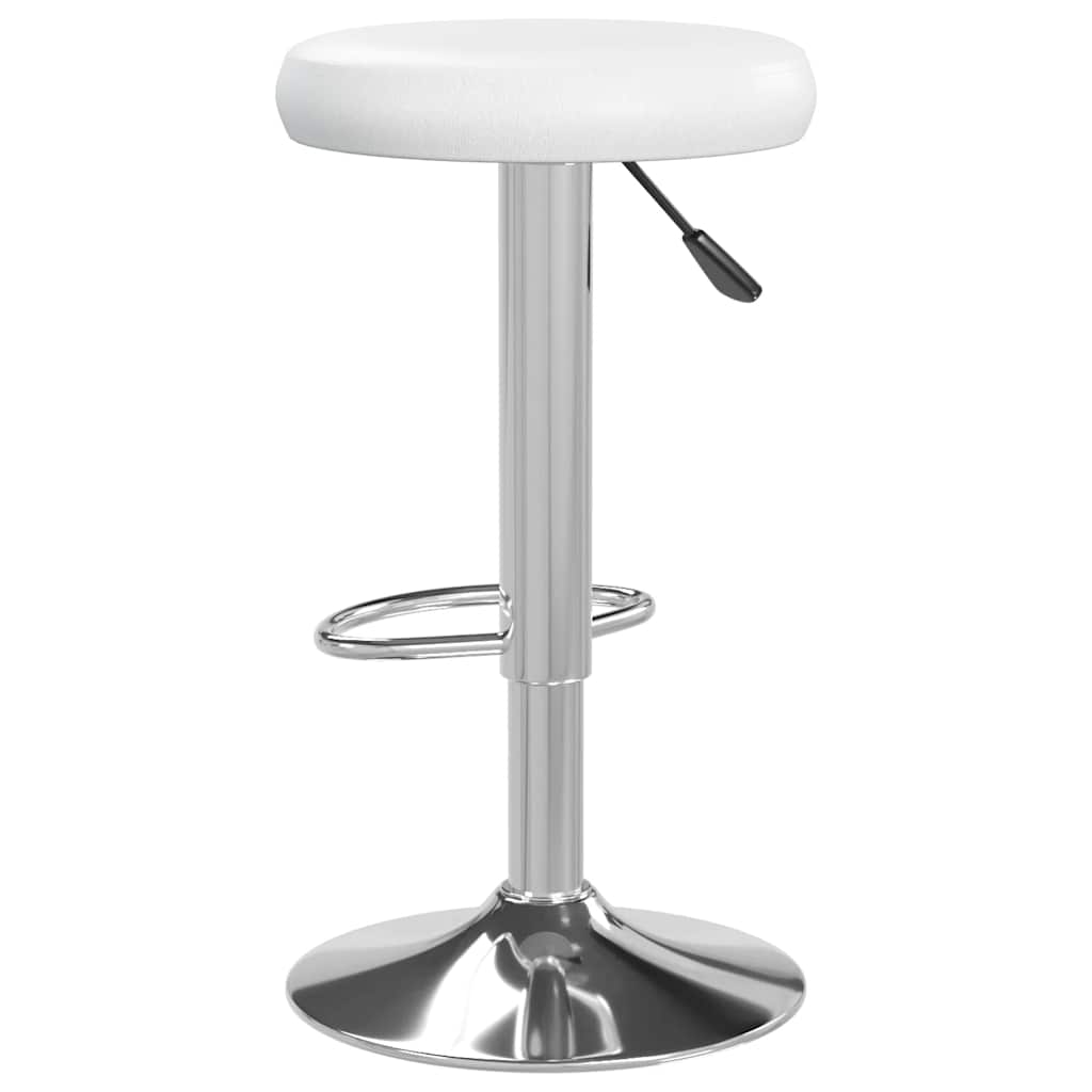 Tabourets de bar lot de 2 Blanc Similicuir - XIOS