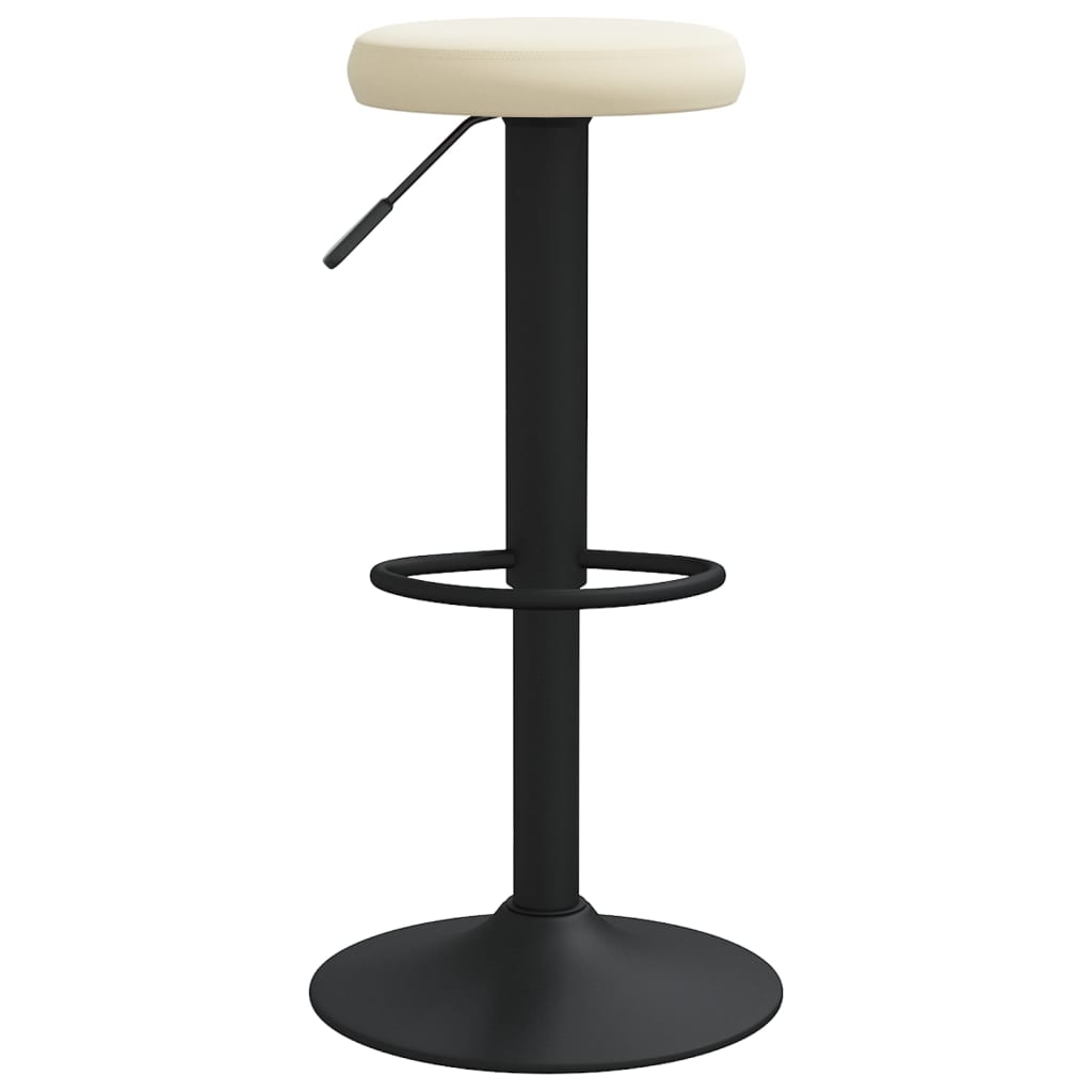 Tabourets de bar lot de 2 crème velours - XIOS