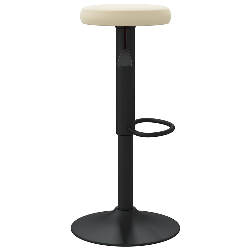 Tabourets de bar lot de 2 crème velours - XIOS