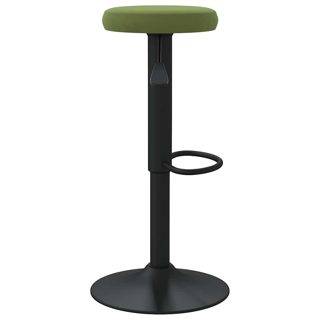 Tabourets de bar lot de 2 vert clair velours - XIOS