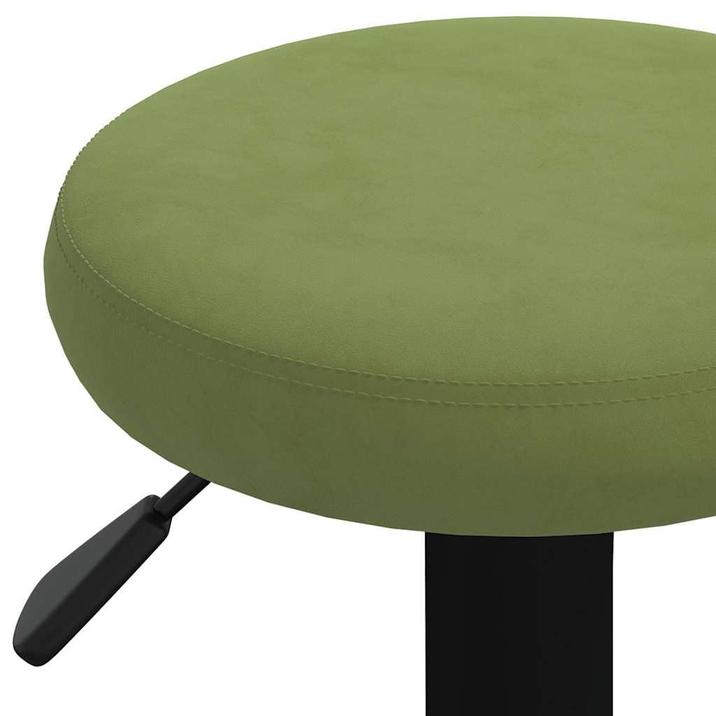 Tabourets de bar lot de 2 vert clair velours - XIOS
