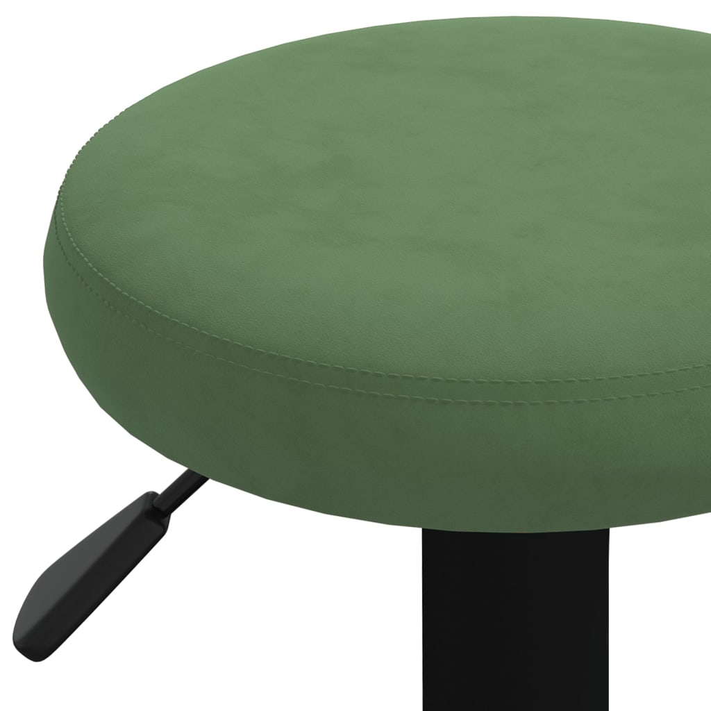 Tabourets de bar lot de 2 vert foncé velours - XIOS