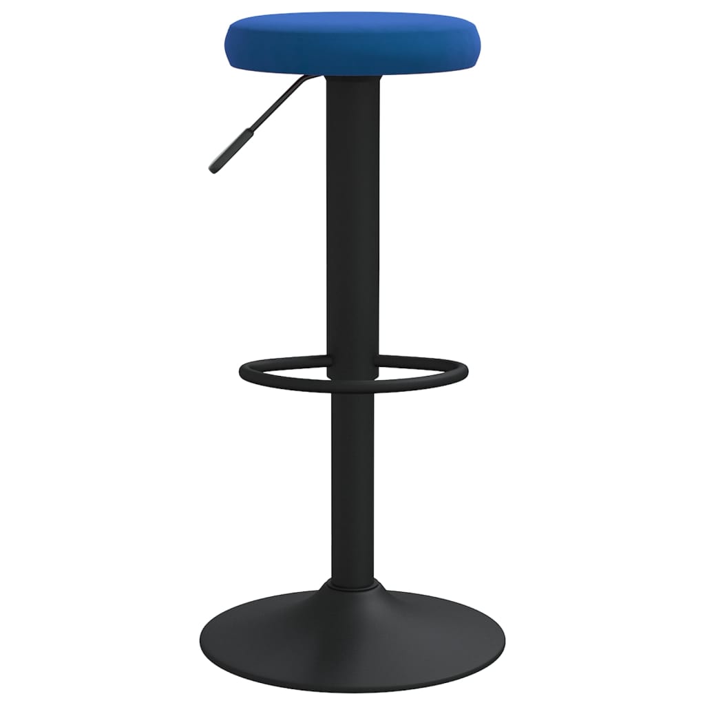 Tabourets de bar lot de 2 bleu velours - XIOS