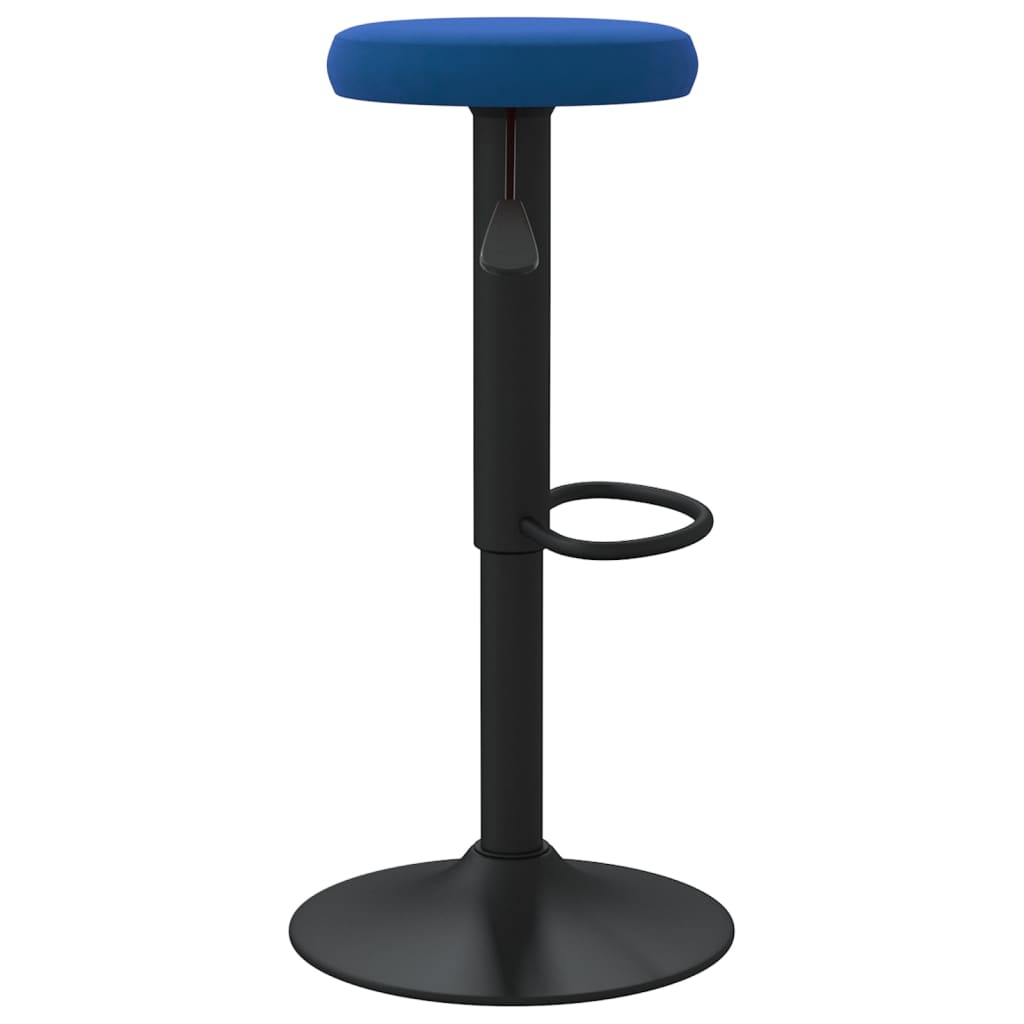 Tabourets de bar lot de 2 bleu velours - XIOS