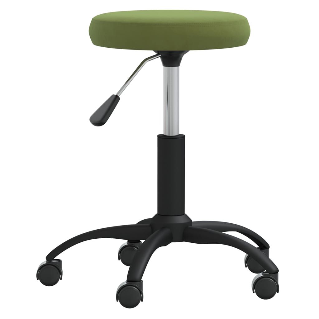 Chaise pivotante de bureau Vert clair Velours - XIOS