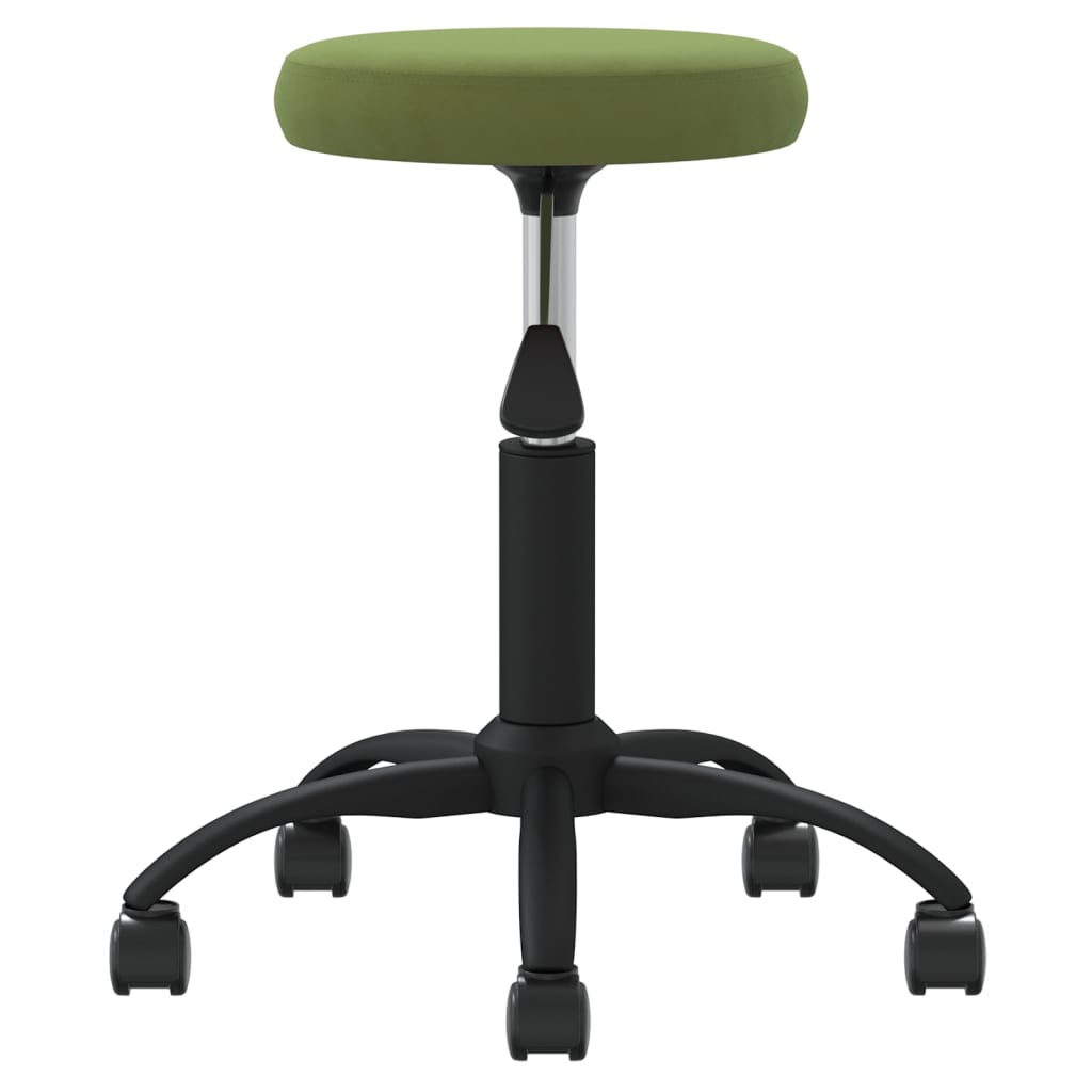 Chaise pivotante de bureau Vert clair Velours - XIOS