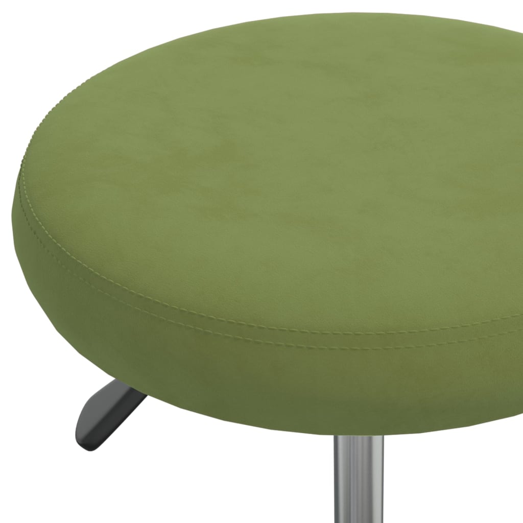 Chaise pivotante de bureau Vert clair Velours - XIOS