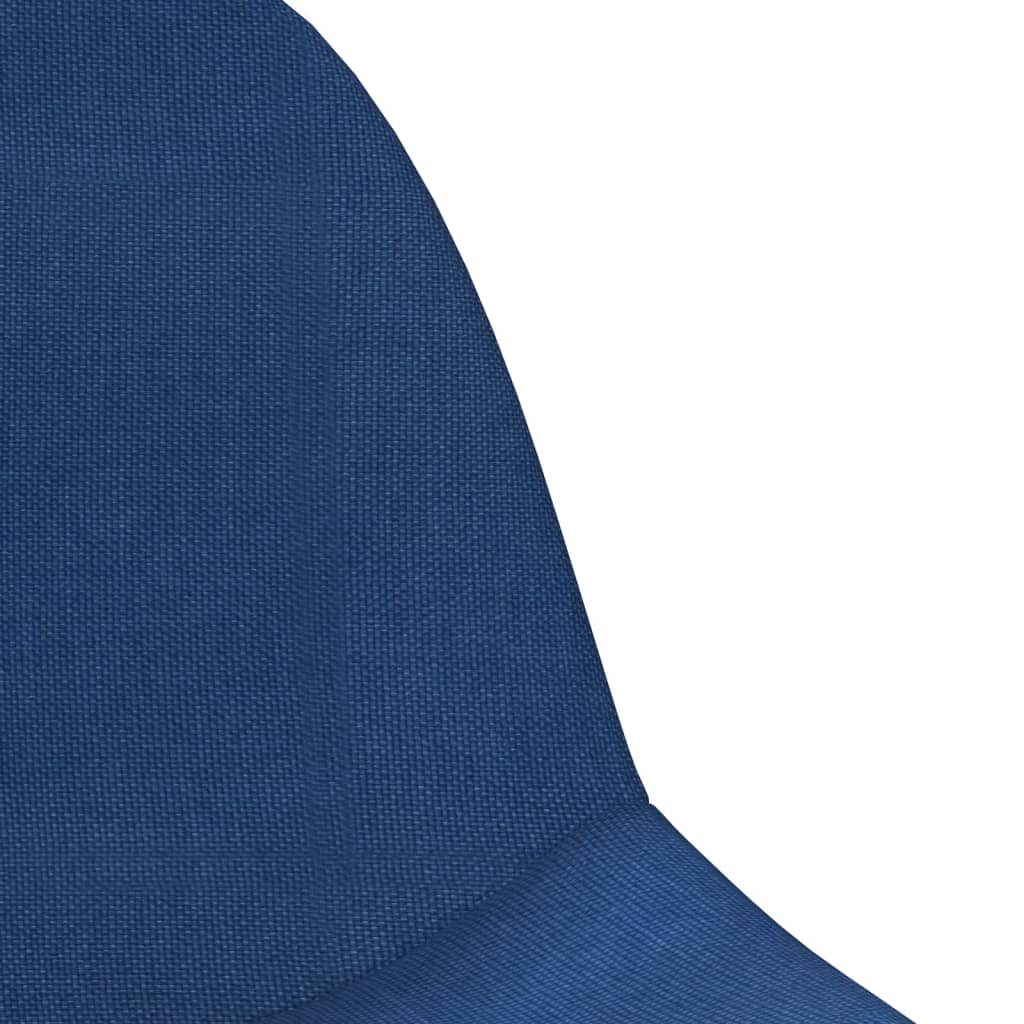 Tabourets de bar lot de 2 bleu tissu - XIOS