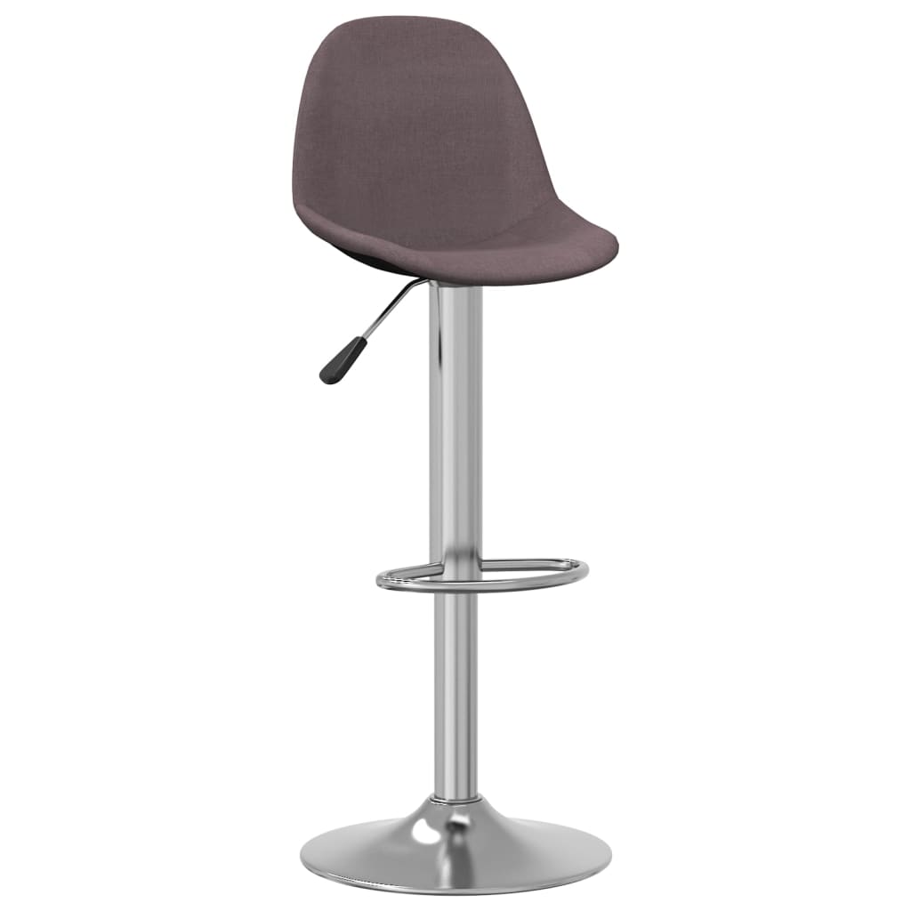 Tabourets de bar lot de 2 taupe tissu - XIOS