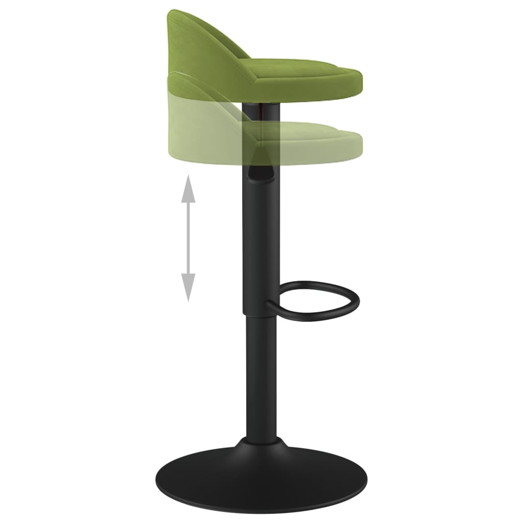 Tabouret de bar Vert clair Velours - XIOS
