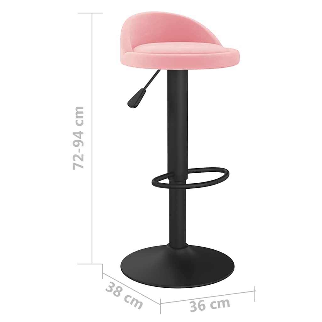 Tabouret de bar Rose Velours - XIOS