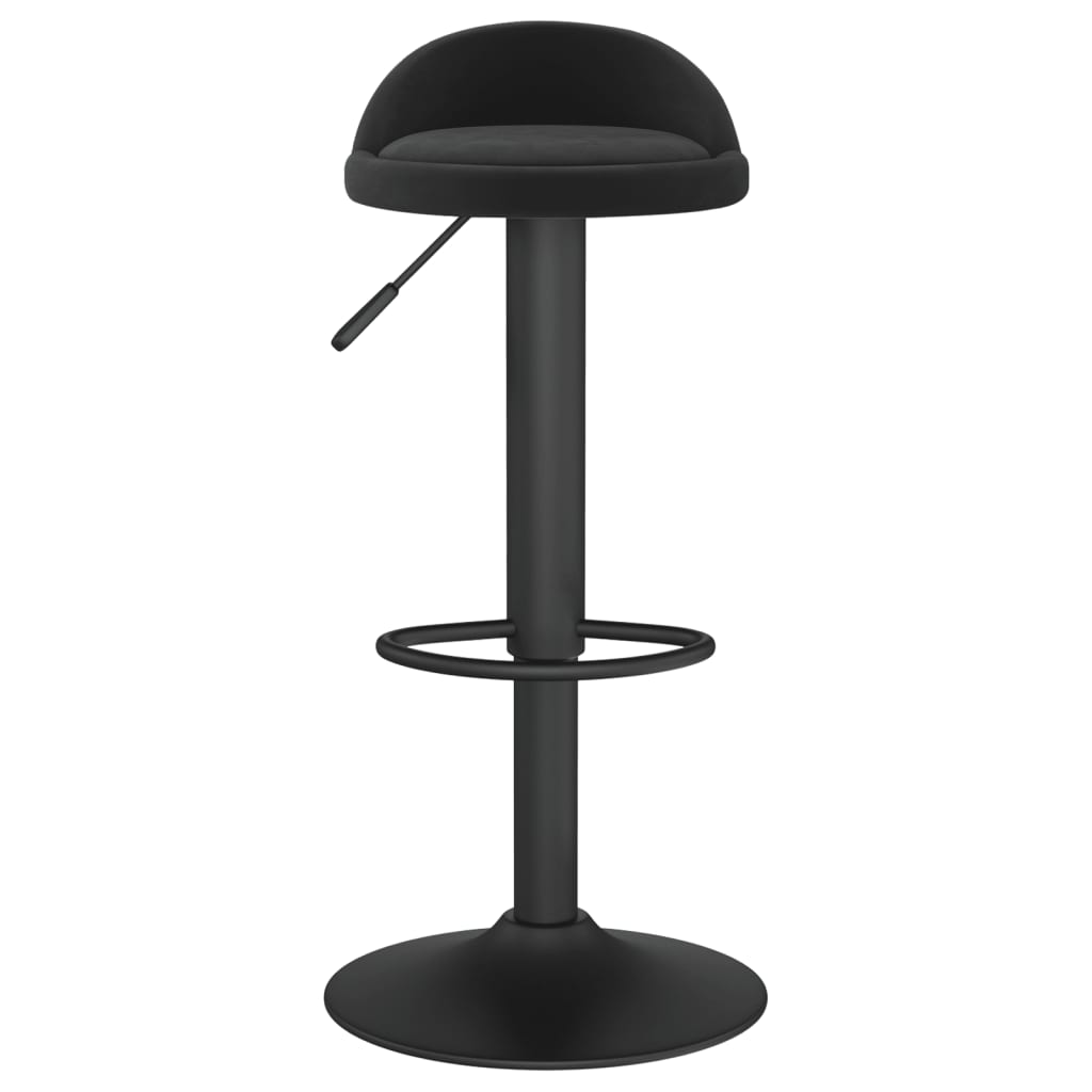 Tabourets de bar lot de 2 Noir Velours - XIOS
