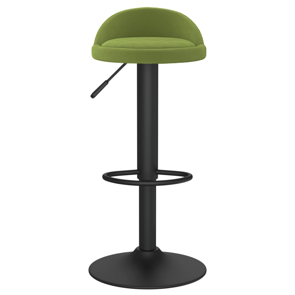 Tabourets de bar lot de 2 vert clair velours - XIOS