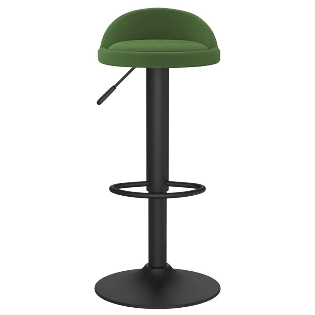 Tabourets de bar lot de 2 vert foncé velours - XIOS