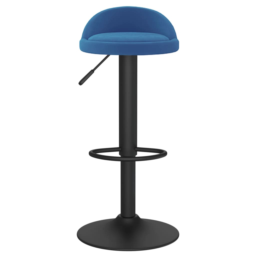 Tabourets de bar lot de 2 bleu velours - XIOS