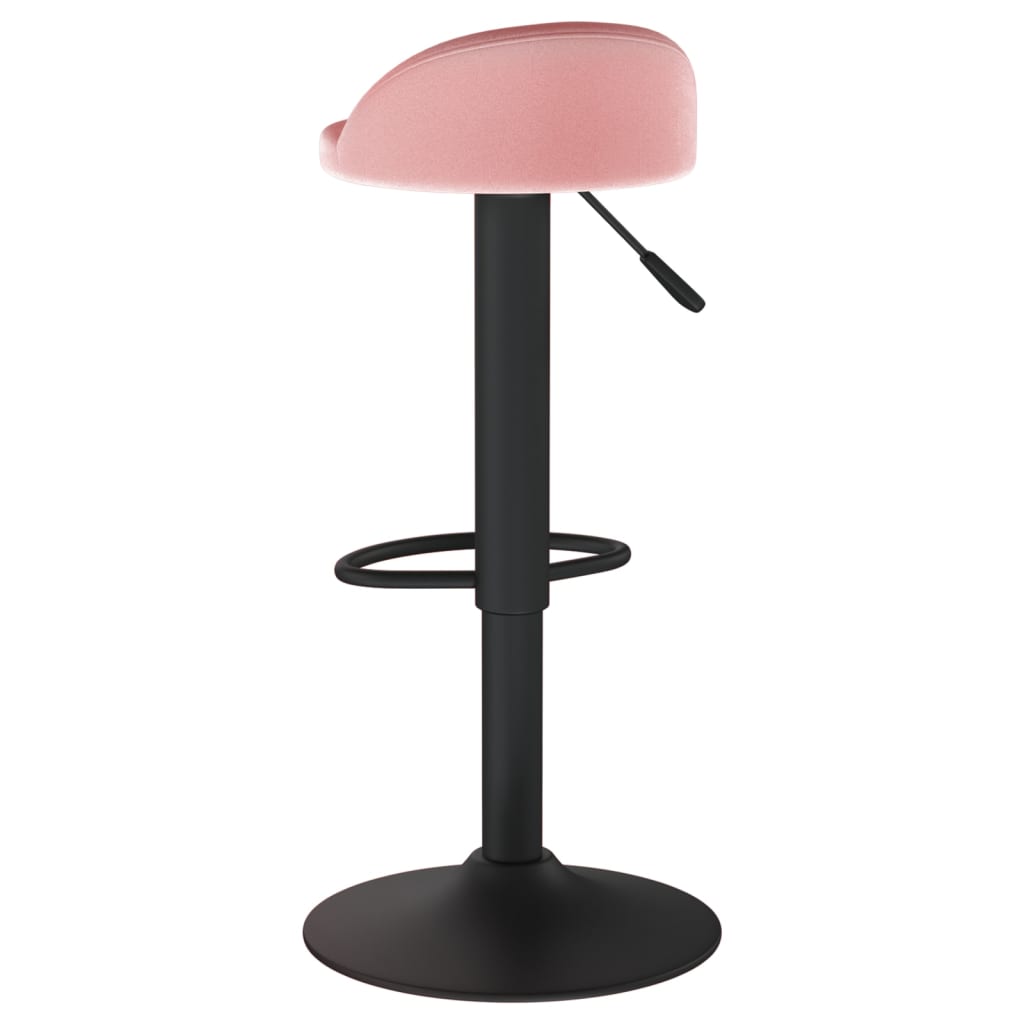 Tabourets de bar lot de 2 rose velours - XIOS