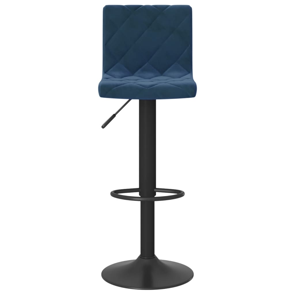 Tabourets de bar lot de 2 bleu velours - XIOS