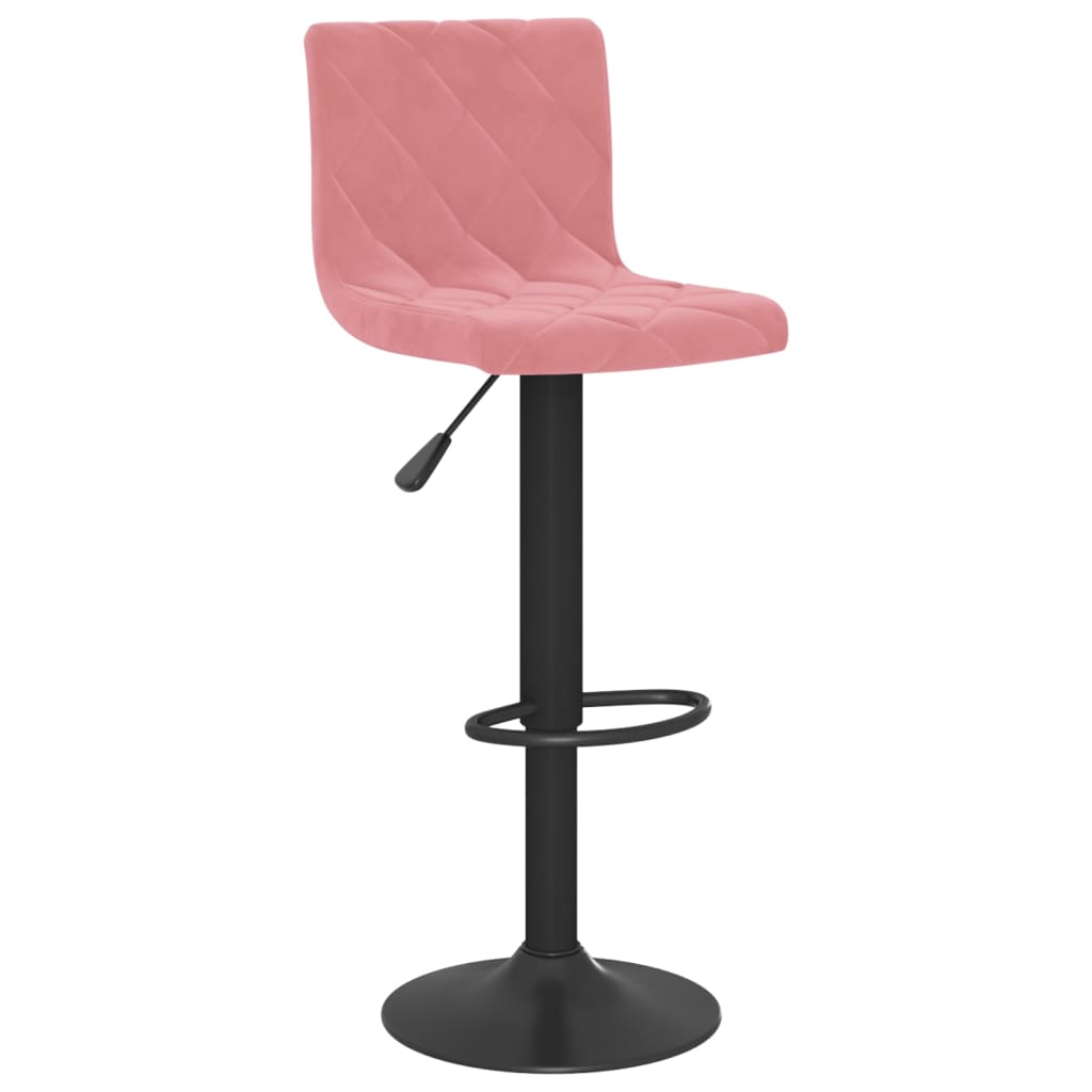 Tabourets de bar lot de 2 rose velours - XIOS