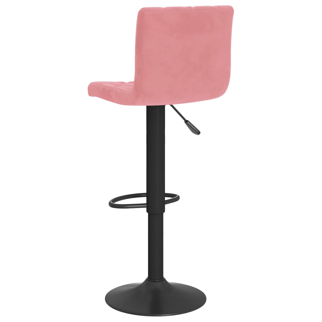 Tabourets de bar lot de 2 rose velours - XIOS