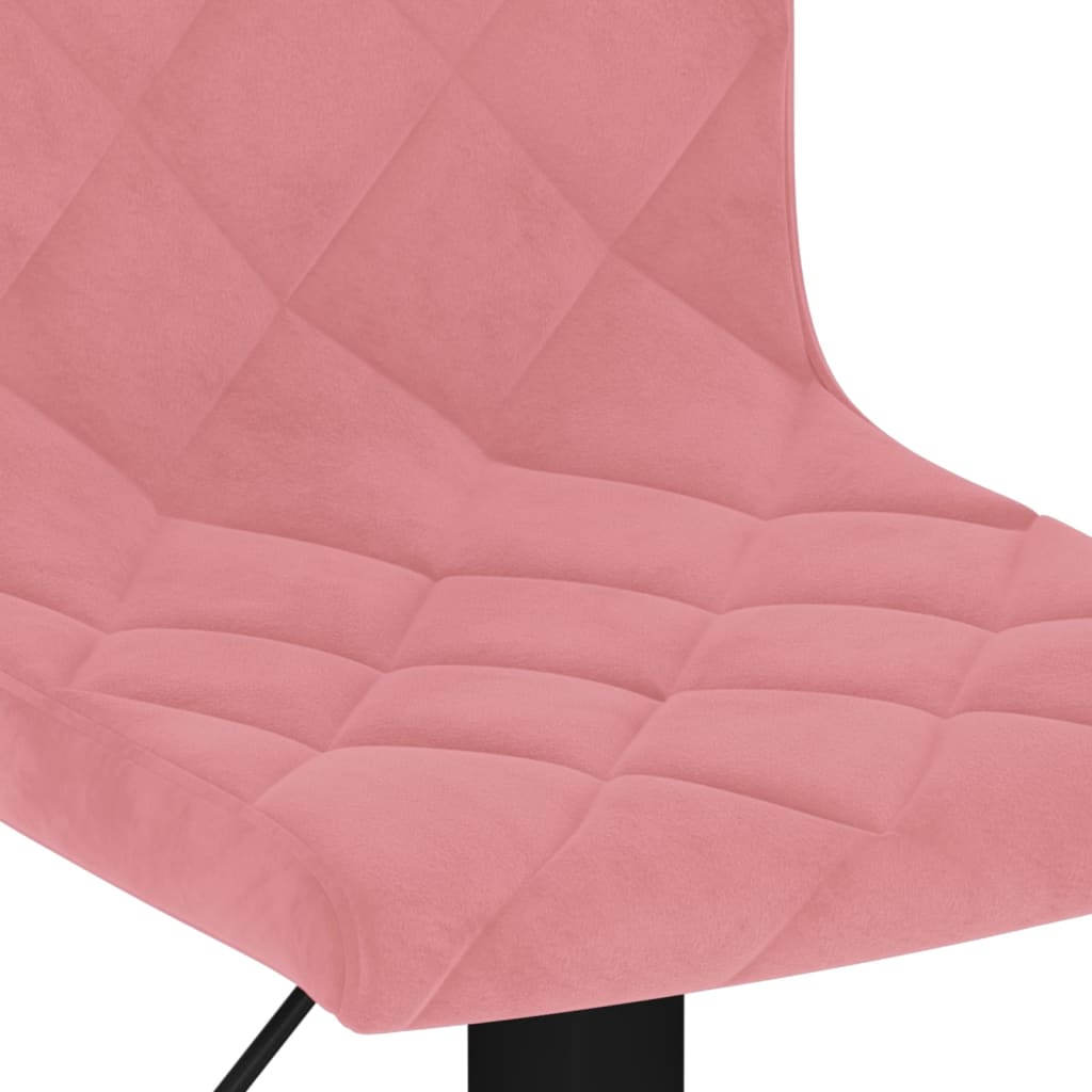 Tabourets de bar lot de 2 rose velours - XIOS