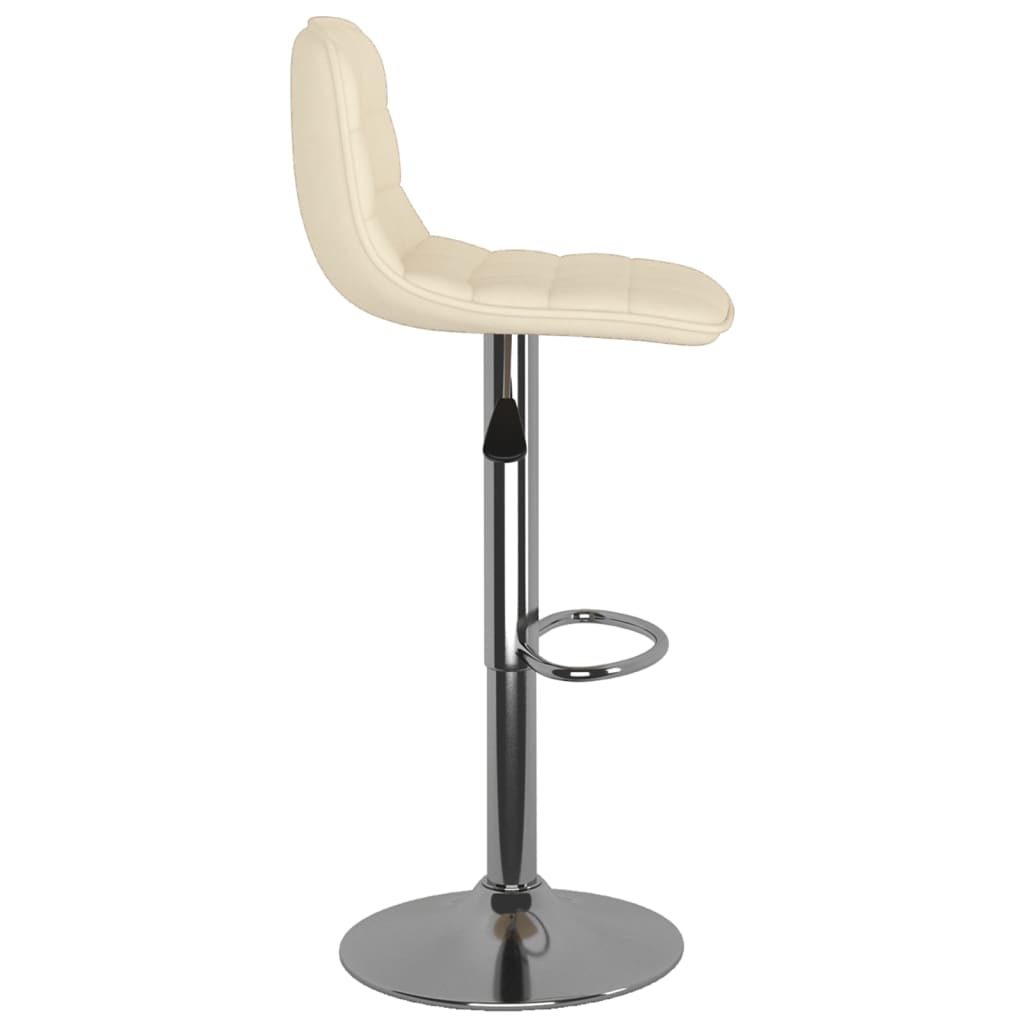 Tabourets de bar lot de 2 crème tissu - XIOS