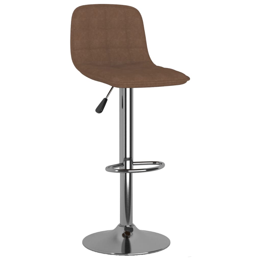 Tabourets de bar lot de 2 marron tissu - XIOS