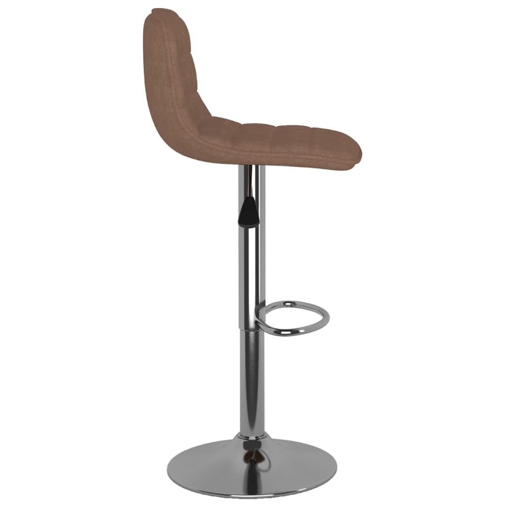 Tabourets de bar lot de 2 marron tissu - XIOS