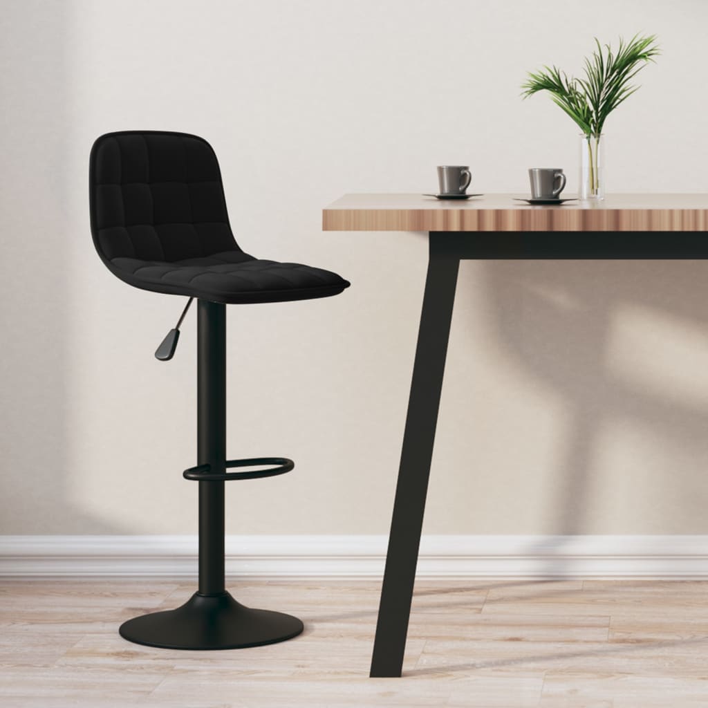 Tabouret de bar Noir Velours - XIOS