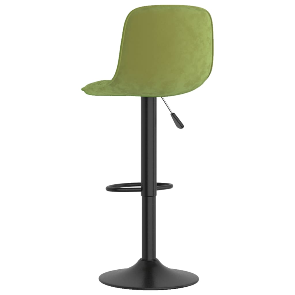 Tabourets de bar lot de 2 vert clair velours - XIOS