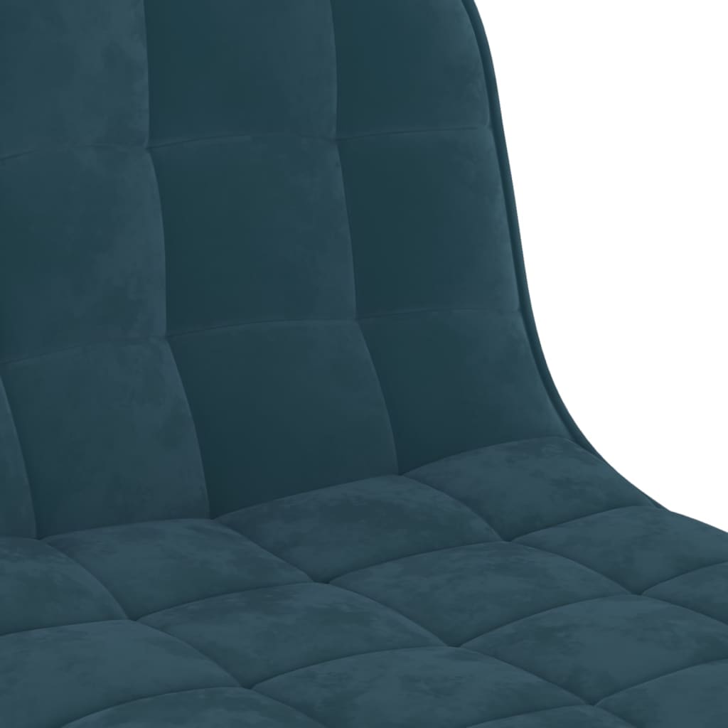 Tabourets de bar lot de 2 bleu velours - XIOS