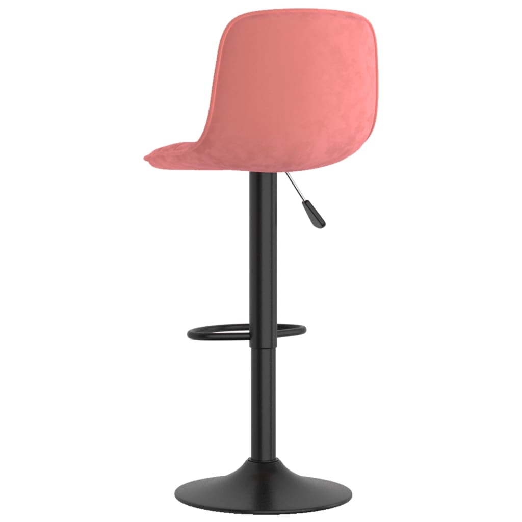 Tabourets de bar lot de 2 rose velours - XIOS