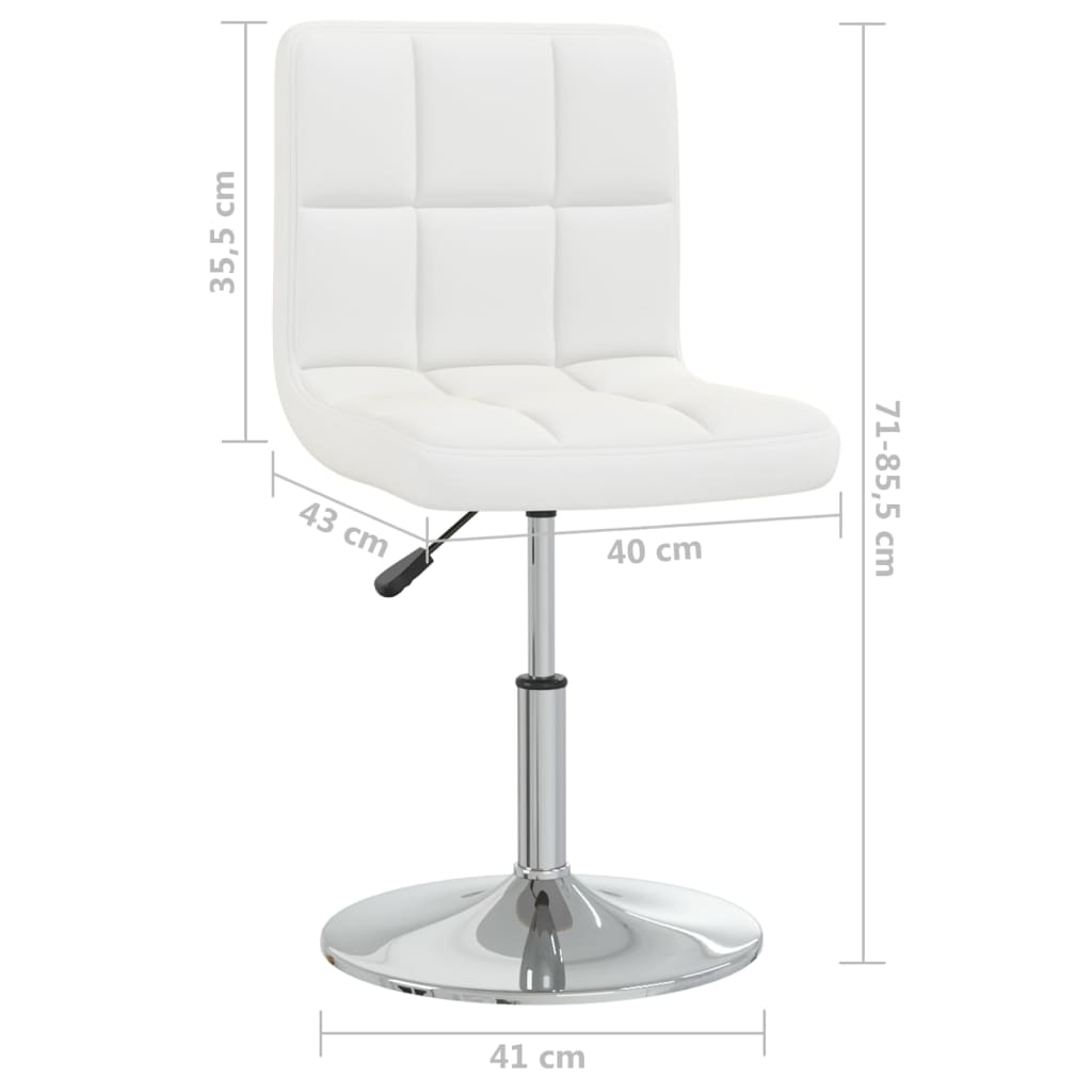 Tabouret de bar Blanc Similicuir - XIOS
