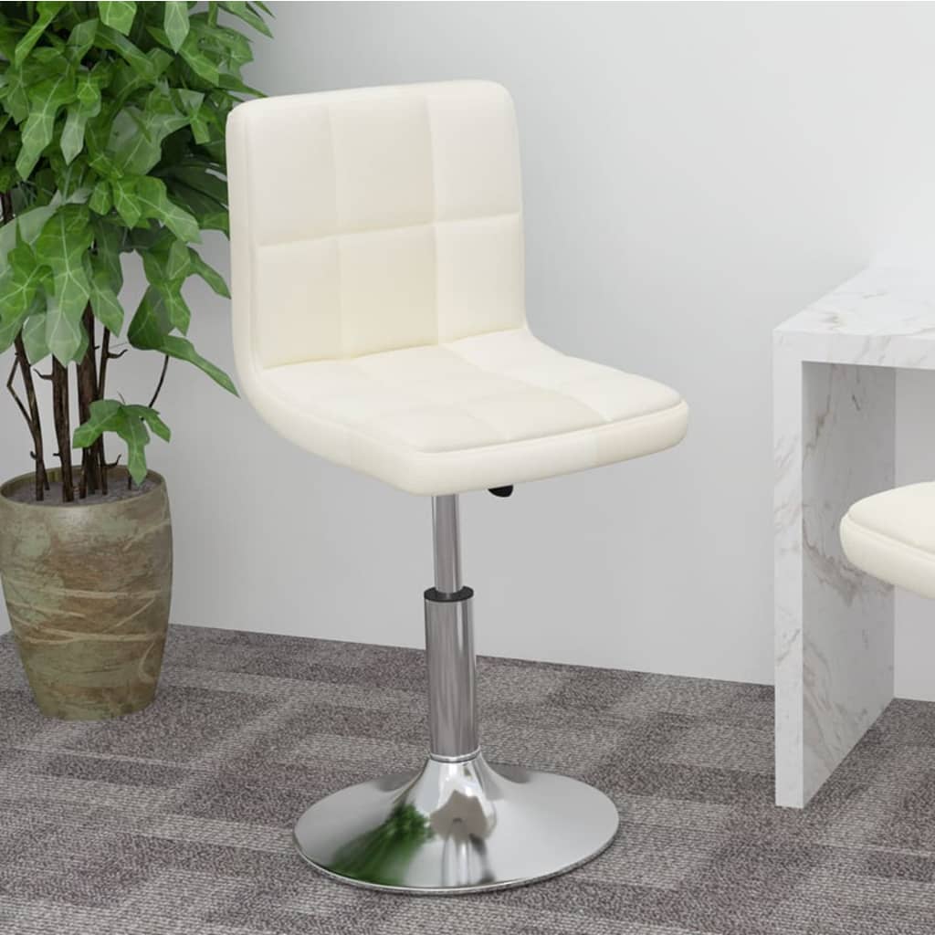 Tabouret de bar pivotant Crème Tissu - XIOS