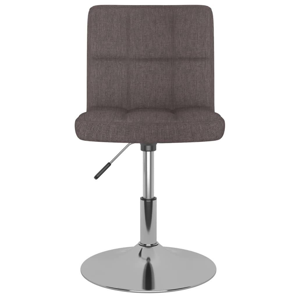 Chaises pivotantes à manger lot de 2 taupe tissu - XIOS