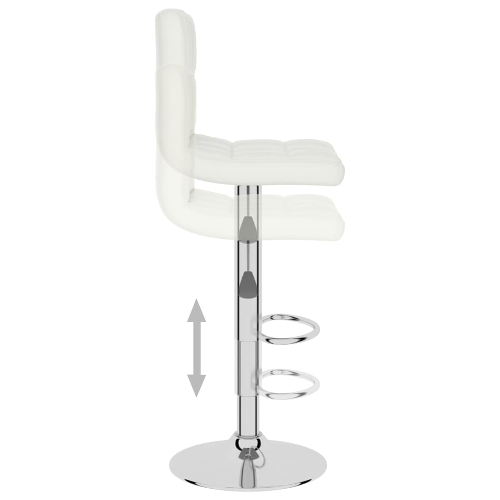 Tabouret de bar Blanc Similicuir - XIOS