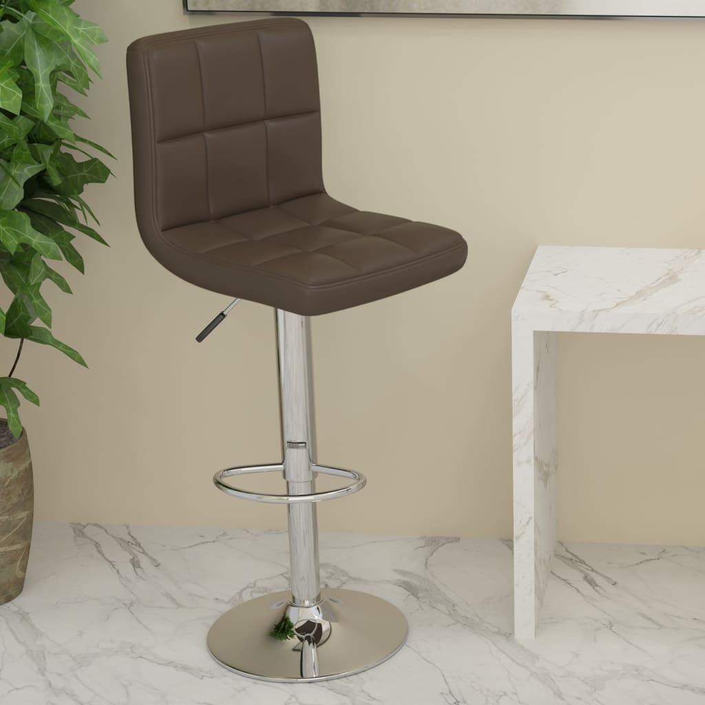 Tabouret de bar Marron Similicuir - XIOS