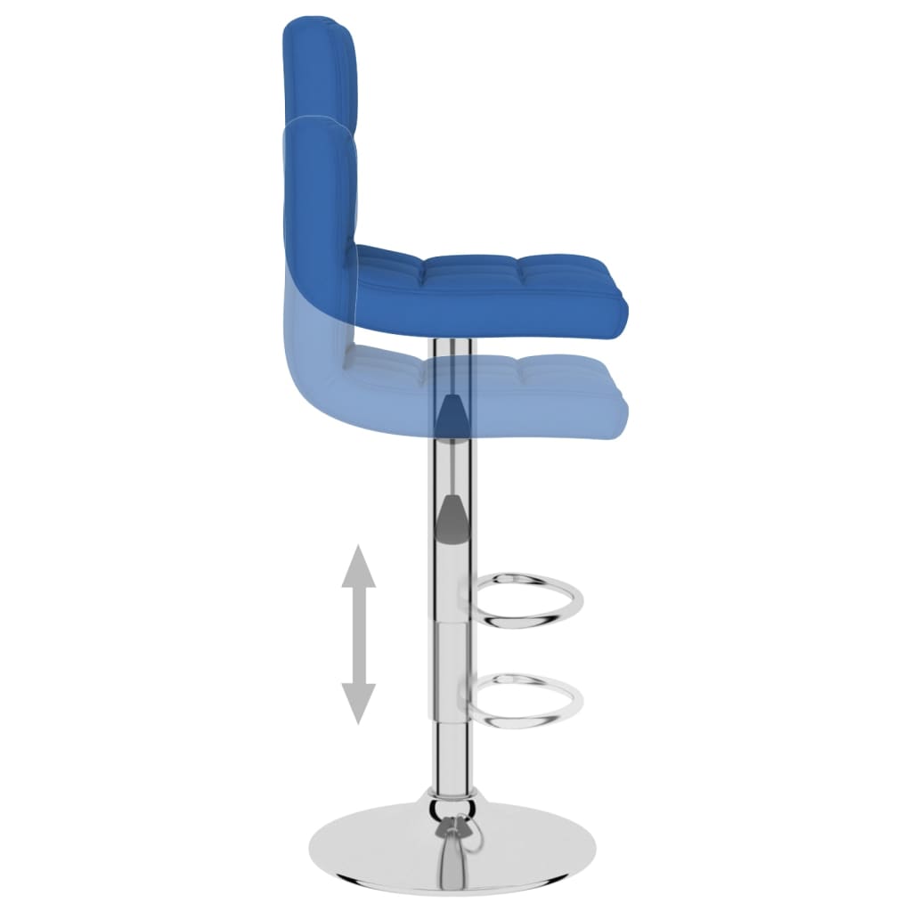 Tabouret de bar Bleu Tissu - XIOS