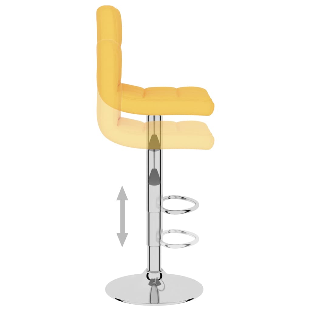 Tabouret de bar Jaune moutarde Tissu - XIOS