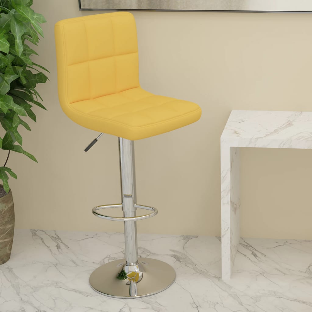 Tabouret de bar Jaune moutarde Tissu - XIOS