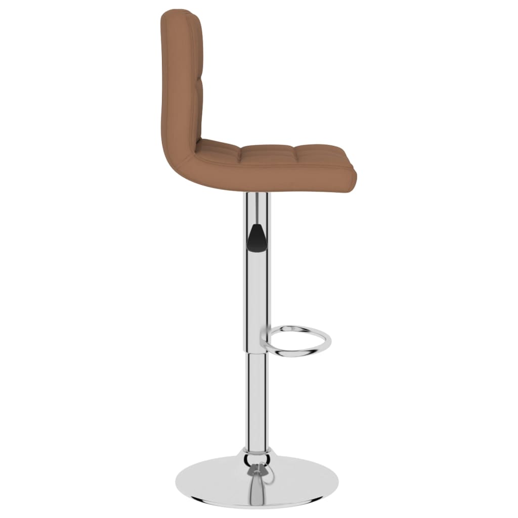 Tabourets de bar lot de 2 marron tissu Tabourets de bar vidaXL   